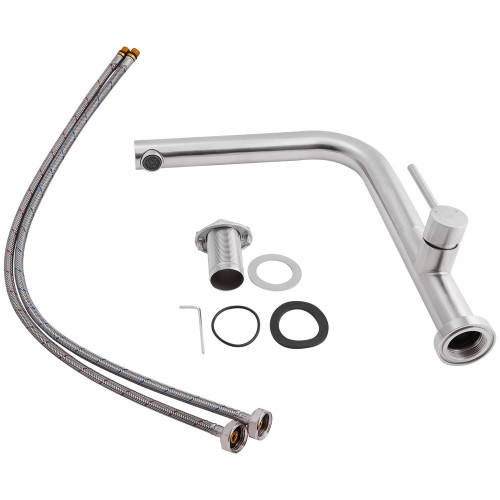 Змішувач для кухні Qtap Zdenek QTZDN9032103FC Brushed Nickel PVD