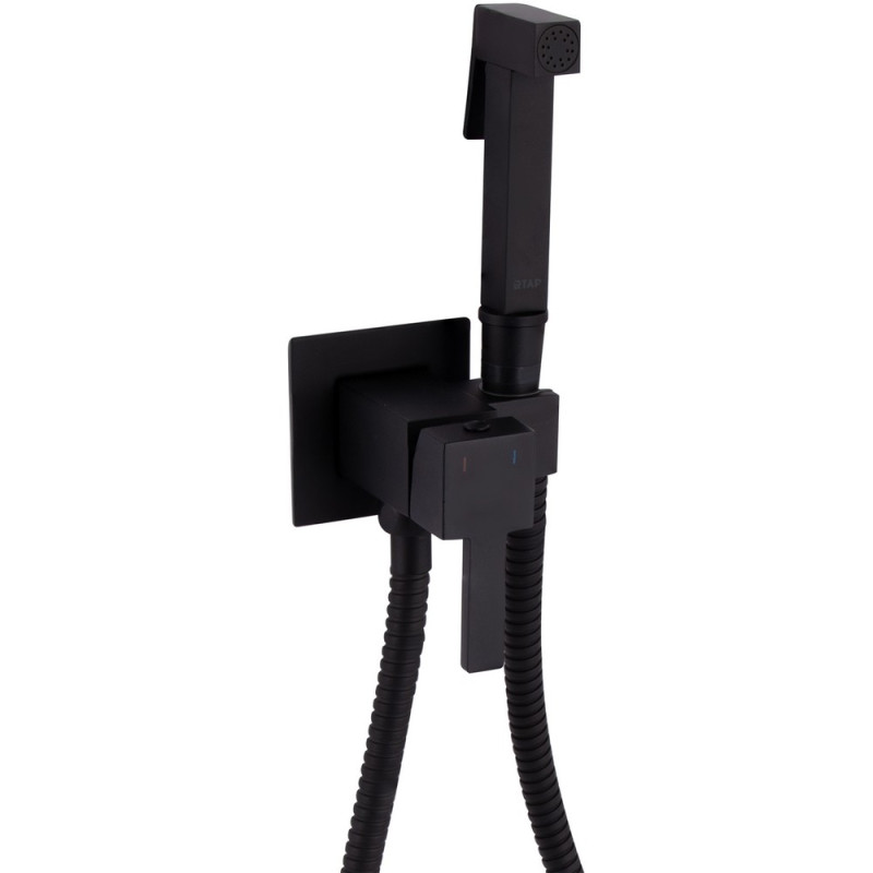 Набор для гигиенического душа Qtap Inspai-Varius прямоугольный QT259710842859NB Black Matt