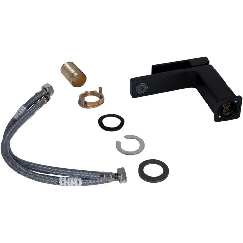 Змішувач для раковини Qtap Gemini QTGEM270BLM45674 Black Matt