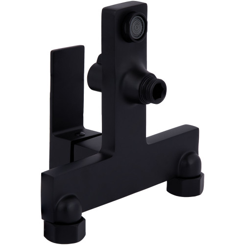 Змішувач для ванни Qtap Gemini (з душовим гарнітуром) QTGEM259BLM45682 Black Matt