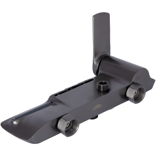 Душова система універсальна Qtap Slavonice на три споживача (з виливом) QTSLA111GMB45905 Gunmetal Black PVD