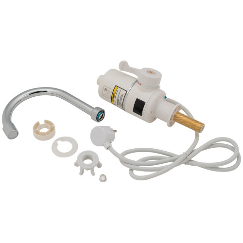 Проточний кран для кухні Lidz Warm 056 LDWAR056WCR24984 White / Chrome