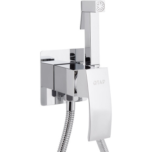 Набор для гигиенического душа Qtap Swan Cascada прямоугольный QTSWA262CRM45567 Chrome