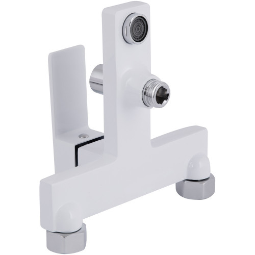 Змішувач для ванни Qtap Gemini (з душовим гарнітуром) QTGEM259CRW45683 Chrome/White