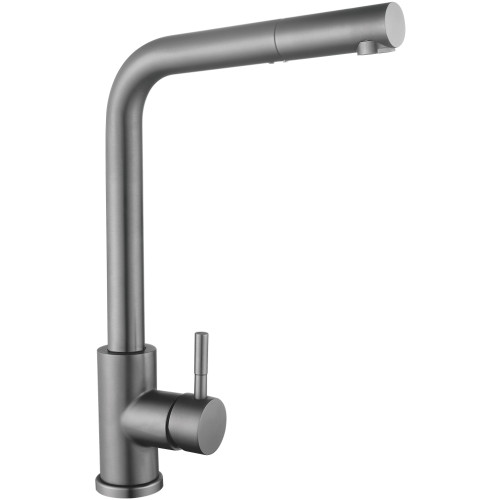Смеситель для кухни Lidz Aria 015FL1 (k35) с выдвижным изливом LDARI015FL1GRP49561 Graphite