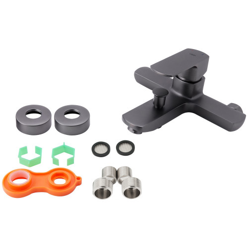 Змішувач для ванни Qtap Lipno QTNH3023101DG Graphite