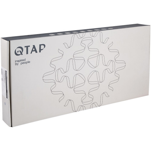 Смеситель для кухни Qtap Vlasta New с выдвижным изливом QTVLA344GMB45647 Gunmetal Black PVD