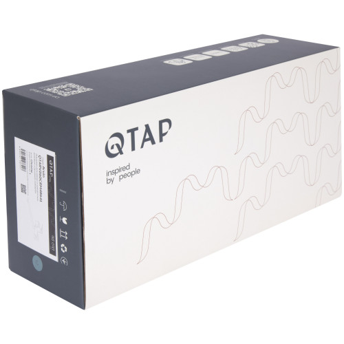 Смеситель для ванны Qtap Arvin с длинным поворотным изливом и душевым гарнитуром QTARV260CRM48641 Chrome