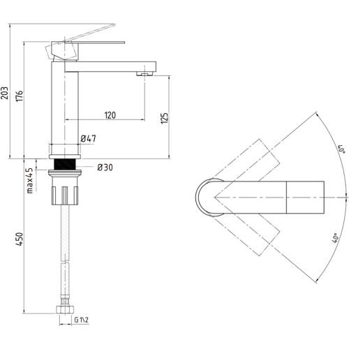 Змішувач для раковини низький Lidz Nexus 001F (k35) LDNEX001FNKS49184 Nickel