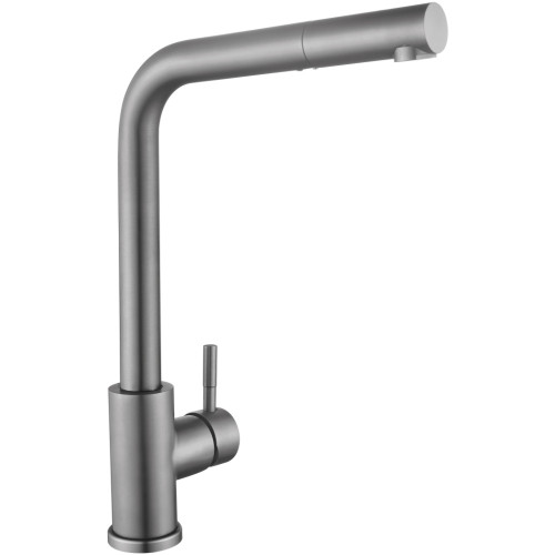 Смеситель для кухни Lidz Aria 015FL1 (k35) с выдвижным изливом LDARI015FL1GRP49561 Graphite