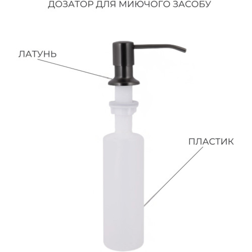 Акційний набір Lidz: мийка Handmade H4050 Black PVD 3,0/1,0 мм + K01B Корзина для кухонной мойки