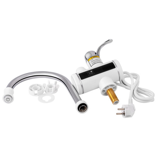 Проточний кран для кухні Lidz Warm 058 LDWAR058WCR24985 White / Chrome