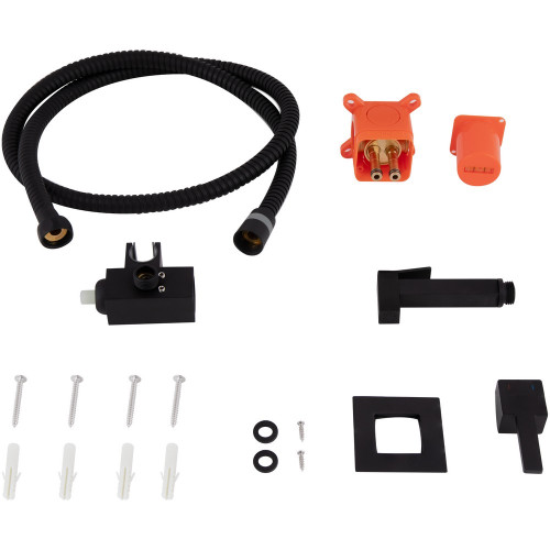 Набор для гигиенического душа Qtap Inspai-Varius прямоугольный QT259710842859NB Black Matt
