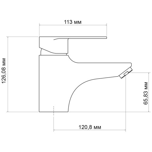 Змішувач для раковини Lidz Tani 001F1 (k40) LDTAN001F1CRM44957 Chrome