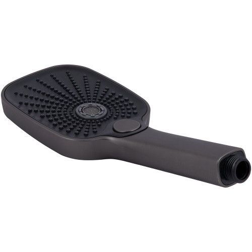 Змішувач для ванни Qtap Gemini (з душовим гарнітуром) QTGEM259GMB45684 Gunmetal Black PVD
