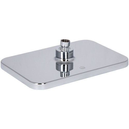 Лейка для верхнего душа Qtap Hlavova 260x180 мм прямоугольная QTHLA107CRM45784 Chrome/Black