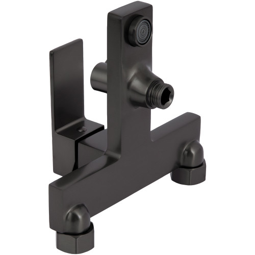 Змішувач для ванни Qtap Gemini (з душовим гарнітуром) QTGEM259GMB45684 Gunmetal Black PVD
