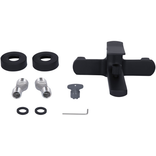 Змішувач для ванни Qtap Slavonice QTSLA259BLM45918 Black Matt