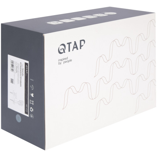 Смеситель для ванны Qtap Nando с душевым гарнитуром QTNAN259CRM48651 Chrome