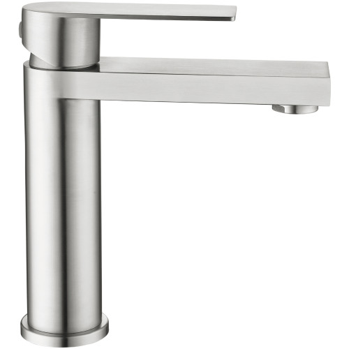 Змішувач для раковини низький Lidz Nexus 001F (k35) LDNEX001FNKS49184 Nickel