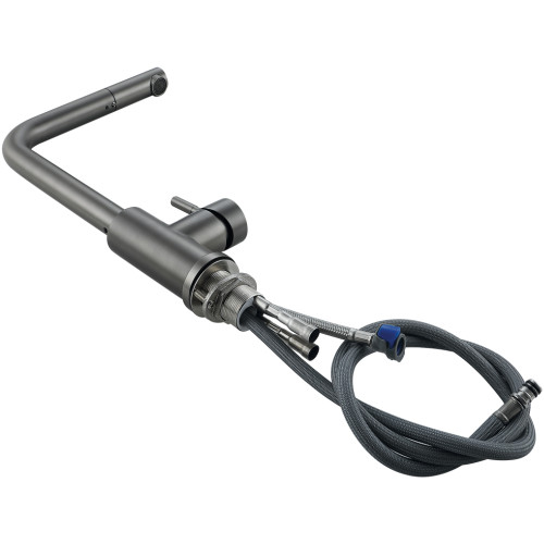 Смеситель для кухни Lidz Aria 015FL1 (k35) с выдвижным изливом LDARI015FL1GRP49561 Graphite