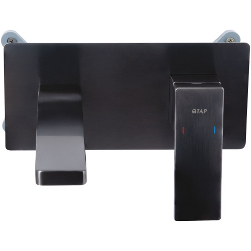 Змішувач для раковини Qtap Gemini прихованого монтажу QTGEM273GMB45695 Gunmetal Black PVD