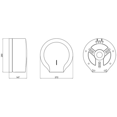 Держатель для туалетной бумаги Qtap Pohodli 270 мм QTDP112WP White (Držák)
