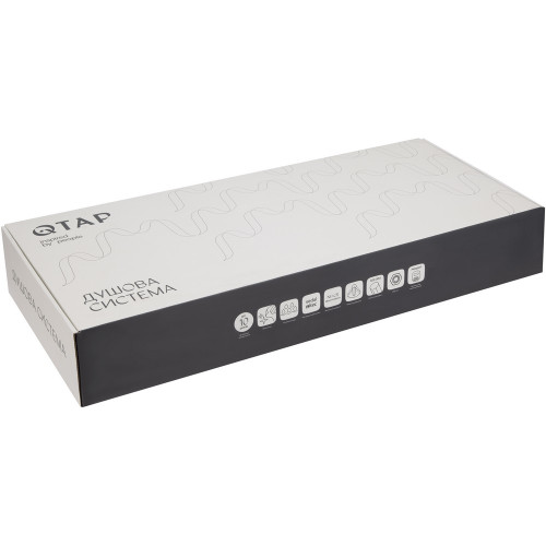 Душевая система универсальная Qtap Presto на три потребителя (с изливом) QTPRE111CRM45575 Chrome