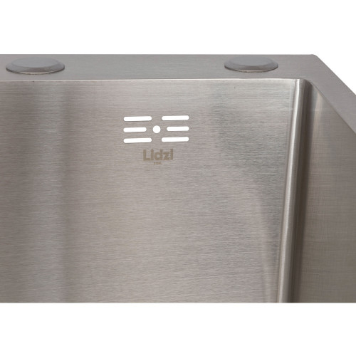 Мийка для кухні інтегрована Lidz Handmade H6350L крило ліворуч (LDH6350BRUL45588) Brushed Steel 3,0/1,0 мм