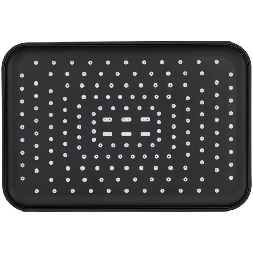 Лейка для верхнего душа Qtap Hlavova 260x180 мм прямоугольная QTHLA107BLM45786 Black Matt