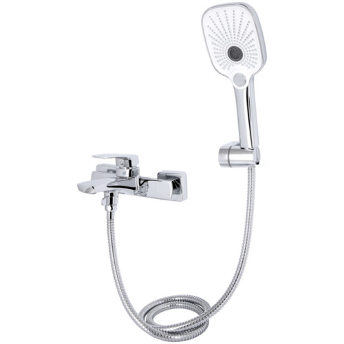 Змішувач для ванни Qtap Tern (c душевым гарнитуром) QTTER259CRM47586 Chrome