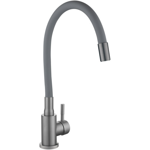 Смеситель для кухни Lidz Aria 015F3 (k35) с гибким изливом LDARI015F3GGRP49565 Graphite/Grey