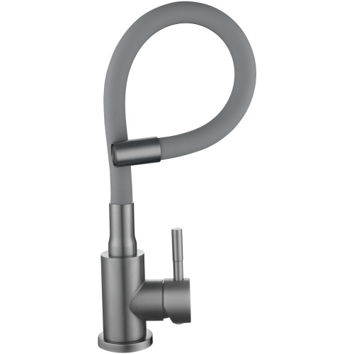 Смеситель для кухни Lidz Aria 015F3 (k35) с гибким изливом LDARI015F3GGRP49565 Graphite/Grey