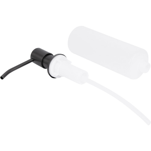Дозатор для моющего средства Lidz Acsis LA30 Brushed Black PVD, круглый LDACSLA30BLM49827