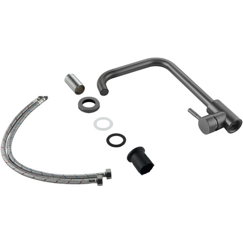 Змішувач для кухні Lidz Aria 015F1 (k35) LDARI015F1GRP49558 Graphite