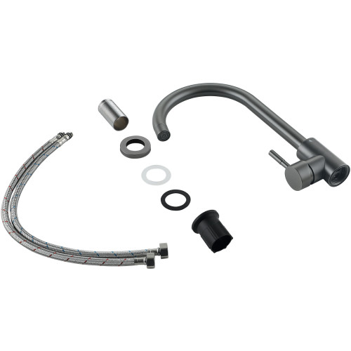Змішувач для кухні Lidz Aria 015F (k35) LDARI015FGRP49559 Graphite