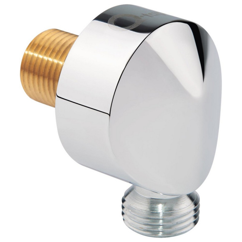 Подключение для шланга Qtap Spojeni округлое QT0020CRM Chrome
