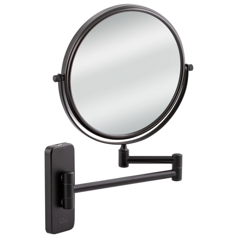 Косметическое зеркало Qtap Liberty настенное D 200 мм QTLIBBLM1147 Black