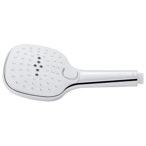 Лійка для ручного душу Qtap Rucni 120х120 мм прямокутна QTHLA120N3KCW Chrome/White
