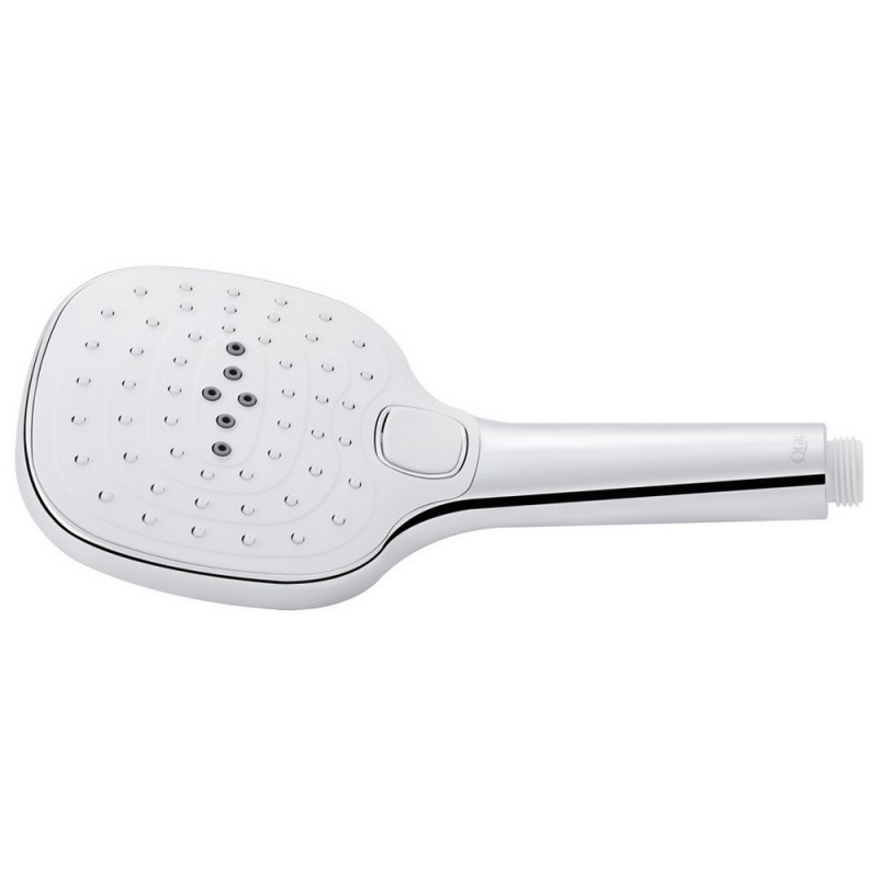 Лійка для ручного душу Qtap Rucni 120х120 мм прямокутна QTHLA120N3KCW Chrome/White