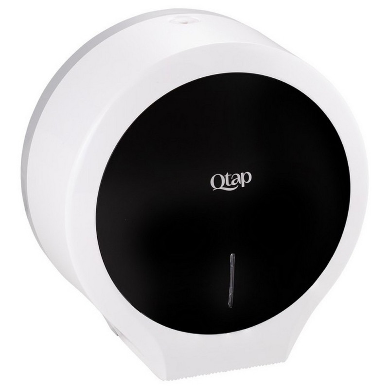 Держатель для туалетной бумаги Qtap Pohodli 270 мм QTDP100BP White/Black (Držák)