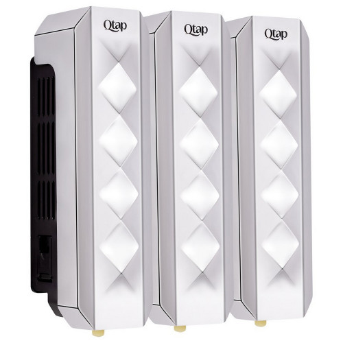 Диспенсер для мила Qtap Pohodli потрійний QTDM350CP3 Chrome (Dávkovač)