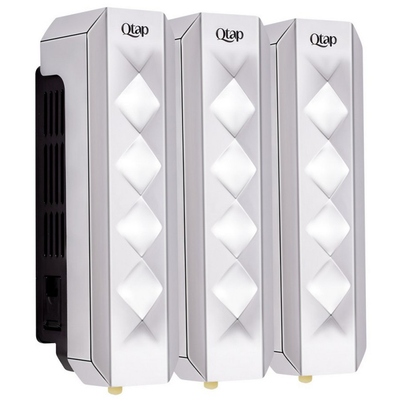 Диспенсер для мыла Qtap Pohodli тройной QTDM350CP3 Chrome (Dávkovač)