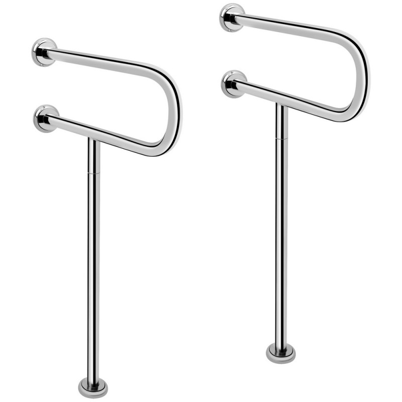 Поручень двойной для раковины Qtap Freedom 520х900 Chrome QT229111CHR