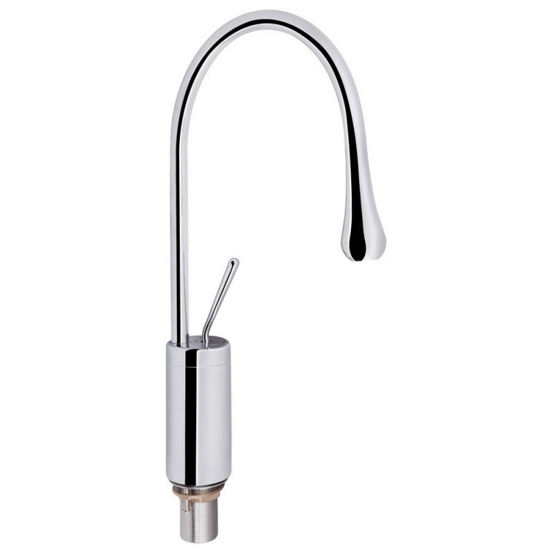 Змішувач для раковини Qtap Virgo з поворотним виливом високий QTVIR1066H103C Chrome