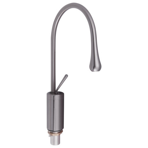 Смеситель для раковины Qtap Virgo с поворотным изливом высокий QTVIR1066H103K Gunmetal Black PVD