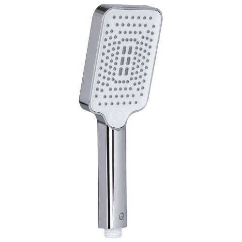 Лійка для ручного душу Qtap Rucni 245x95 мм прямокутна QTRUC125CRM45779 Chrome/White