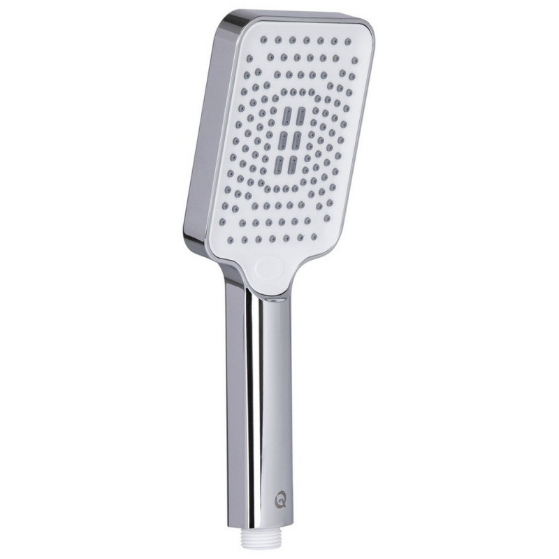 Лійка для ручного душу Qtap Rucni 245x95 мм прямокутна QTRUC125CRM45779 Chrome/White