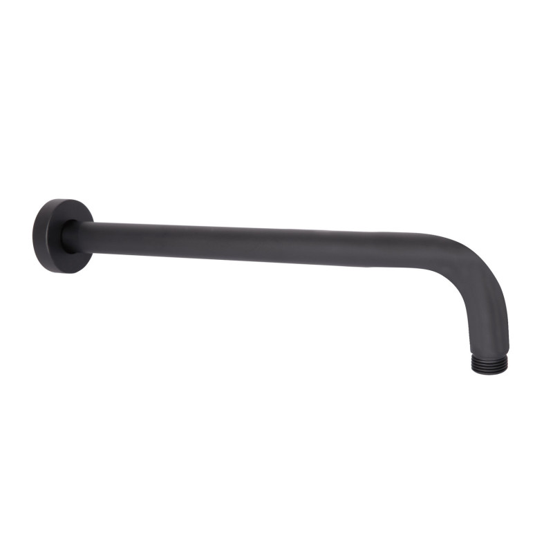 Кронштейн для верхнего душа Qtap Trubice 400 мм округлый QTTRU120BLM45927 Black Matt