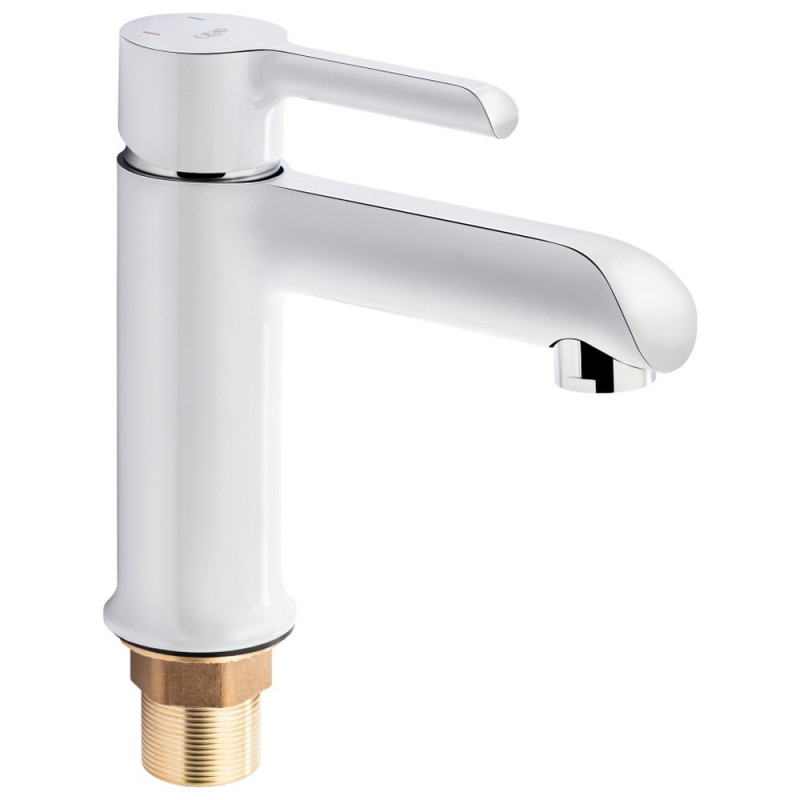 Змішувач для раковини Qtap Grand QTGRAWCR001F White